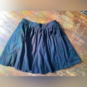 Xhilaration Pleated Black Skirt with Zipper size LG